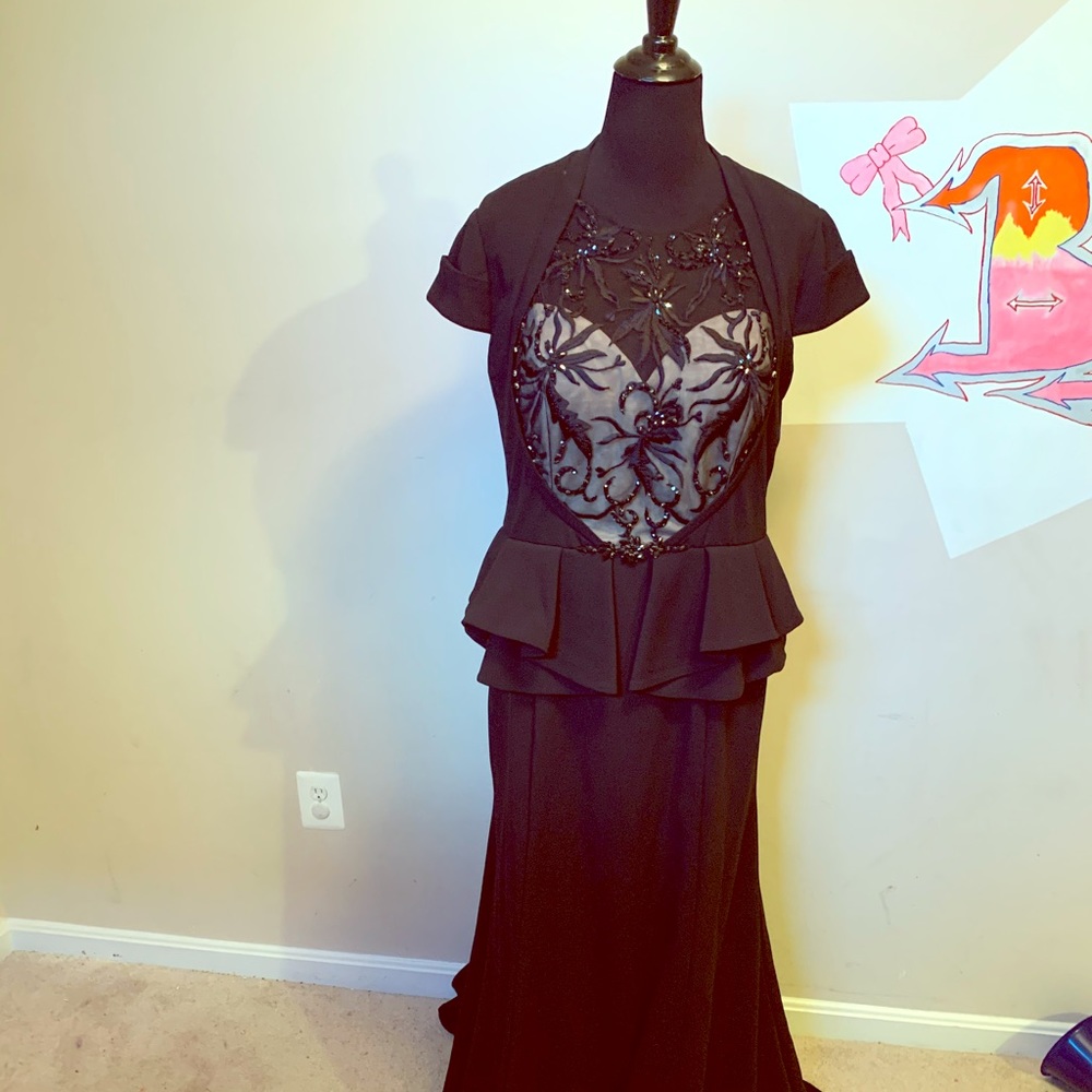 Plus sized evening gown